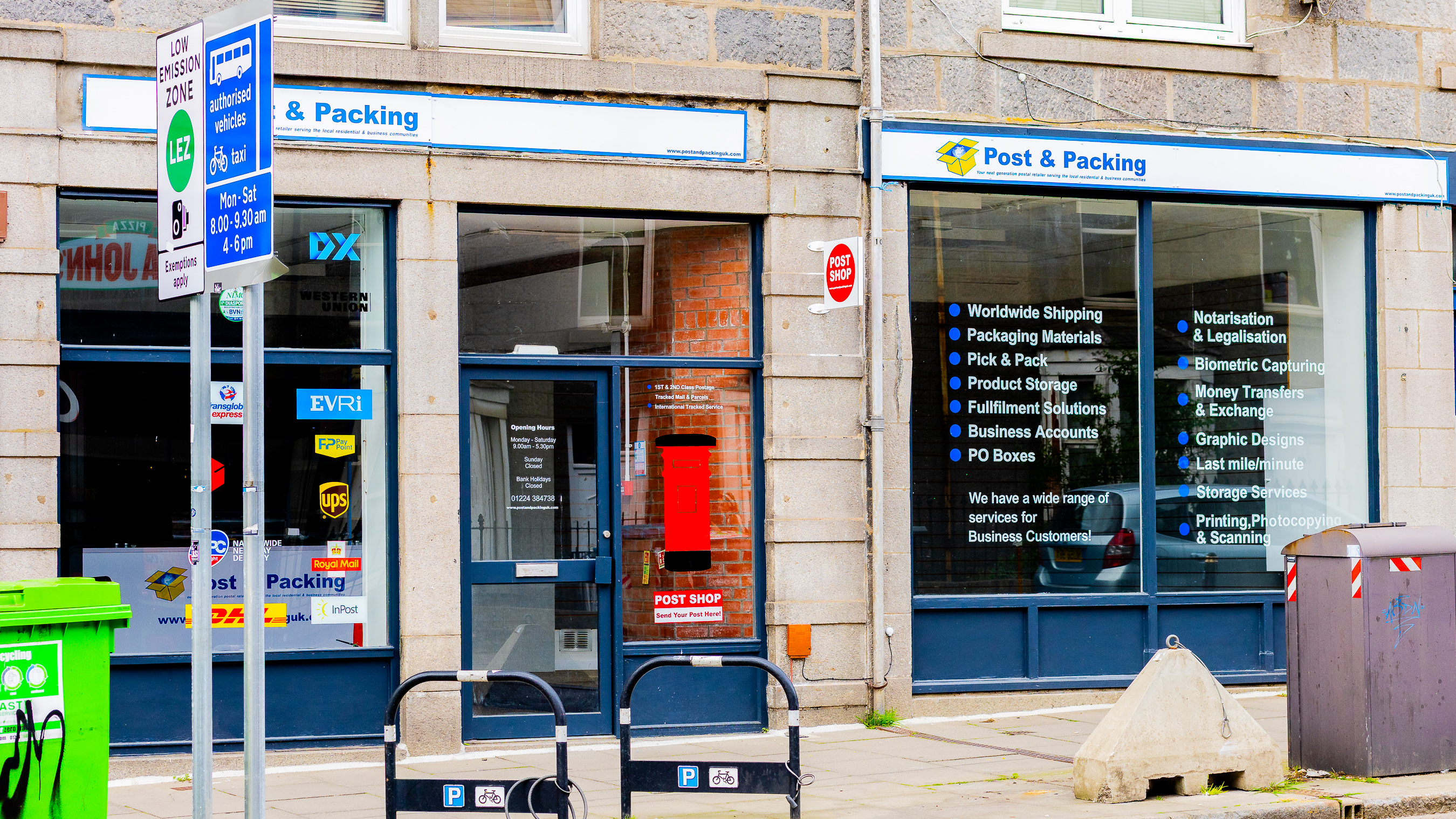 Post & Packing Office Exterior